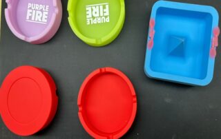 Round Silicone Ashtray Heat Resistant Customised Smoking Accessories custom ashtray