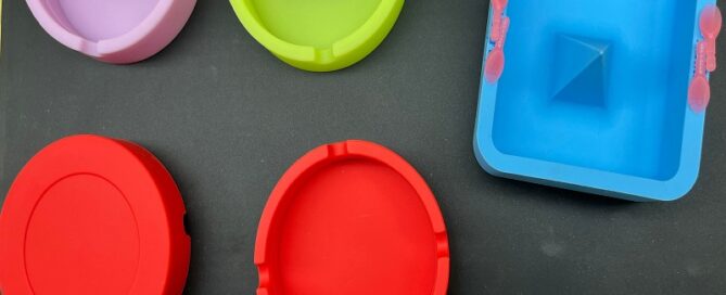 Round Silicone Ashtray Heat Resistant Customised Smoking Accessories custom ashtray