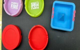 Round Silicone Ashtray Heat Resistant Customised Smoking Accessories custom ashtray