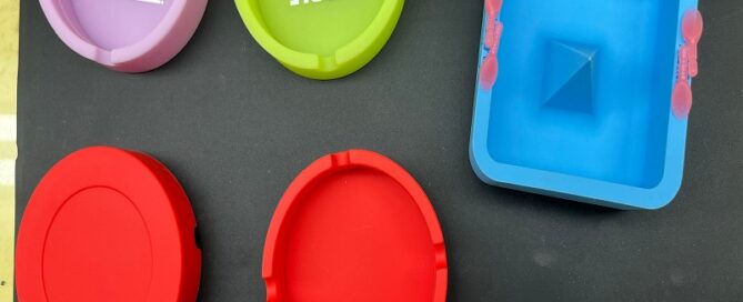 Round Silicone Ashtray Heat Resistant Customised Smoking Accessories custom ashtray