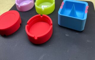 Round Silicone Ashtray Heat Resistant Customised Smoking Accessories custom ashtray