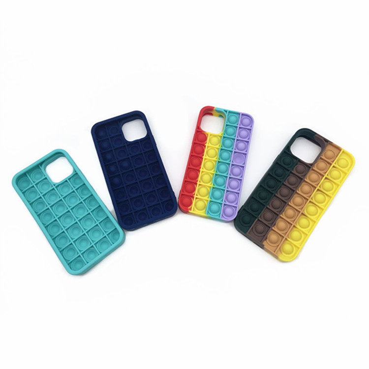 Silicone Phone Cases Cover Fashion Rainbow Silicone Phone Case For Phone 12