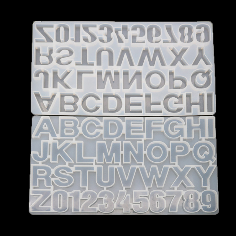 Silicone alphabet mold Silicone Cake Baking Mold Cake Pan Muffin Cups Handmade Soap Moulds DIY Biscuit Ice Cube Tray