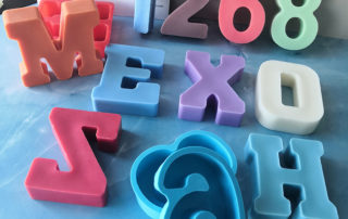 DIY Decoration Lamp Holder Eopxy Resins Alphabet Silicone Molds a-z silicone Individual Letters Moulds