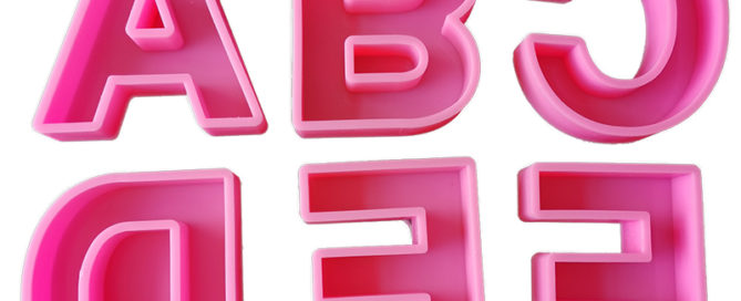 DIY Decoration Lamp Holder Eopxy Resins Alphabet Silicone Molds a-z silicone Individual Letters Moulds