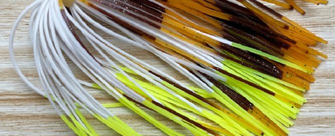 Fishing silicone skirts tab strips total the length is lure making craft bass jigs spinner bait