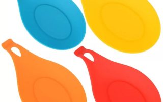 Heat Resistant Silicone Utensil Rest Extra Large Spoon Rests Plate Pot Clips Kitchen Cooking Spatula Spoon Holder