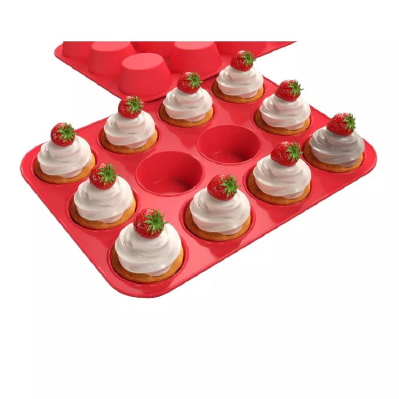 Silicone muffin cake trays for birthday cupcake baking molds silicone cupcake Muffin Pan