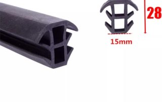 Window Rubber Seal Soundproof T shaped NBR FPM FKM silicone rubber Sealing Solar photovoltaic panel T-shaped rubber gasket seal
