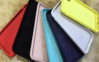 Silicone Case Liquid Silicone Cover Fiber Inside Silicon Back Cover for iPhone Case silicone xr case apple