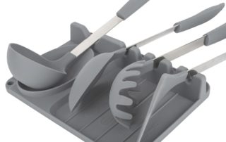 Silicone Utensil Rest with Drip Pad for Multiple Utensils, Heat-Resistant, BPA-Free Spoon Rest & Spoon Holder for Stove Top