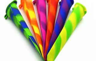 Ice Pop Mold Silicone Frozen Yogurt Tubes Reusable Silicon Molds For Ice Cream Pops with Attached Lids  