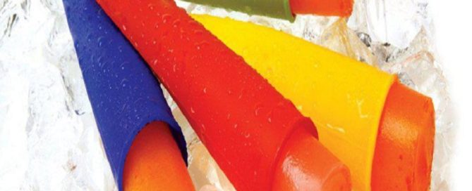 Ice Pop Mold Silicone Frozen Yogurt Tubes Reusable Silicon Molds For Ice Cream Pops with Attached Lids  