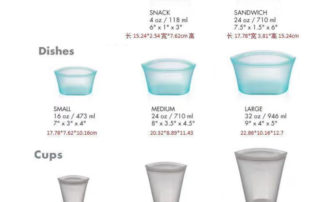 Leakproof Reusable Bag Eco Friendly Keep Fresh Silicone Food Storage Bag With Reusable Ziplock Bags