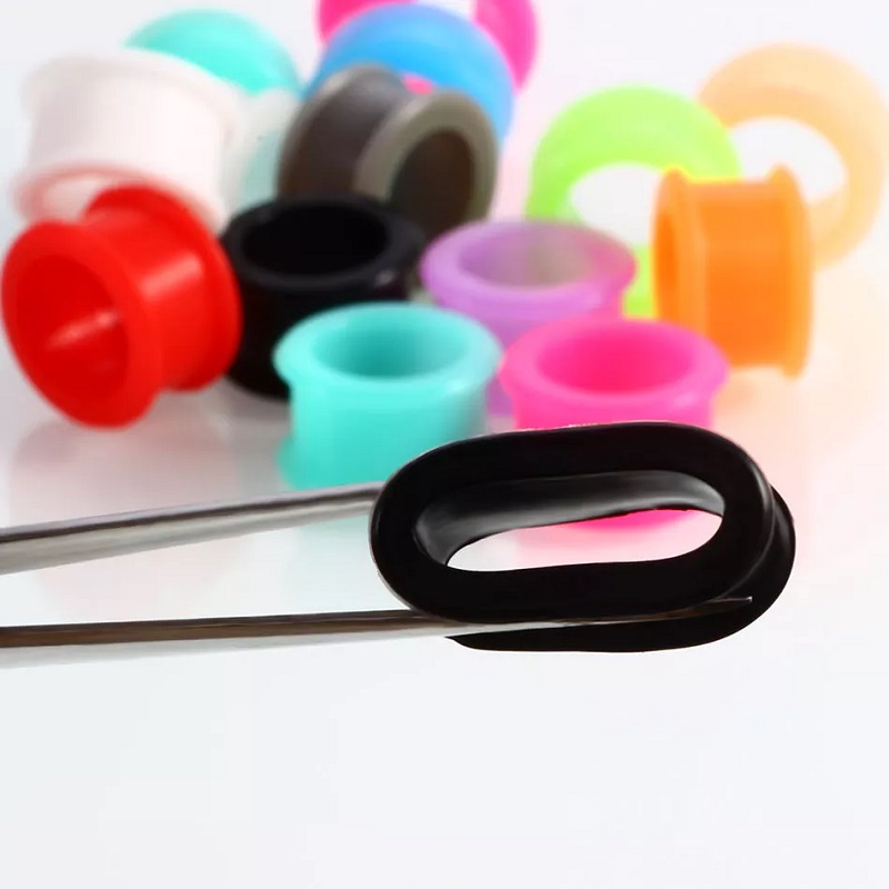 Silicone Ear Plugs And Tunnels Piercing Expander Piercing Tunnel Ear Tunnels Stretchers Plug Ear Gauges