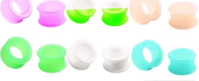 Silicone Ear Plugs And Tunnels Piercing Expander Piercing Tunnel Ear Tunnels Stretchers Plug Ear Gauges