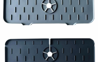 Anti Splash Guard Water Catcher Dish Drying Silicone Mat Kitchen Sink Drain Faucet Splash Absorbent Pad Faucet Handle Drip Water Catcher Tray