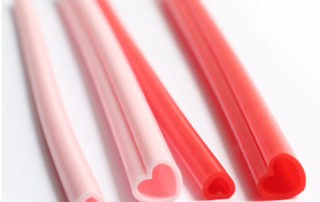 BPA Free Dishwasher Safe 10 inch Drinking Straw Reusable Bottle DrinkingSilicone Straws with Cleaning Brush