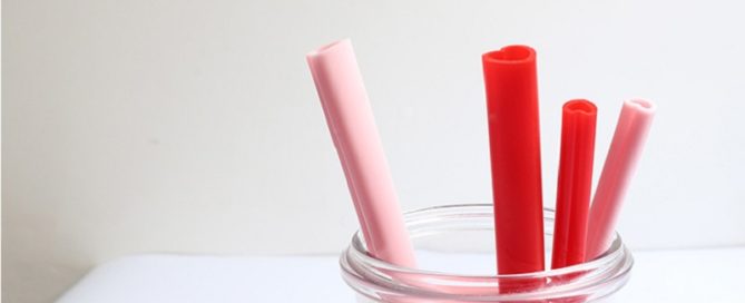 BPA Free Dishwasher Safe 10 inch Drinking Straw Reusable Bottle DrinkingSilicone Straws with Cleaning Brush