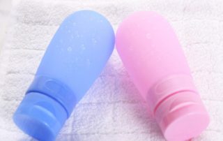 BPA Free Portable Leak Proof Squeeze Shampoo Cosmetic Silicone Travel Bottle Tube Set Cosmetic Travel Containers