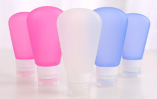 BPA Free Portable Leak Proof Squeeze Shampoo Cosmetic Silicone Travel Bottle Tube Set Cosmetic Travel Containers