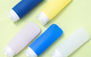 BPA Free Portable Leak Proof Squeeze Shampoo Cosmetic Silicone Travel Bottle Tube Set Cosmetic Travel Containers