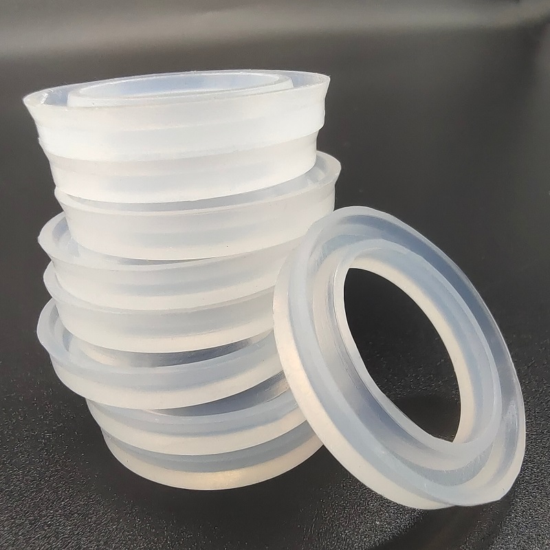 Food grade sealing ring storage jar glass lid waterproof and dustproof rubber ring v silicone gasket  