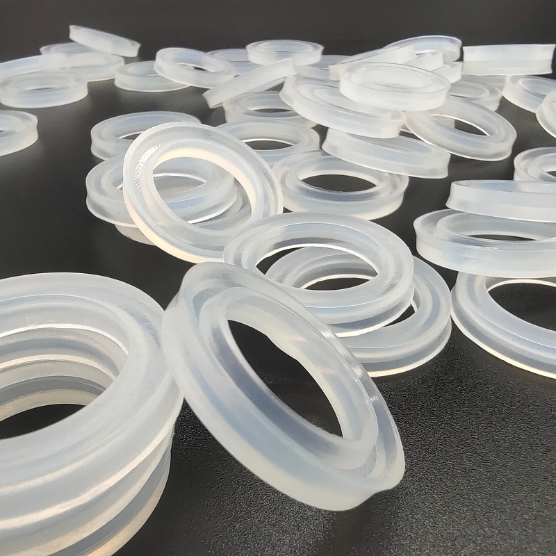 Food grade sealing ring storage jar glass lid waterproof and dustproof rubber ring v silicone gasket  