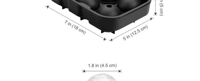 Hot Sell Silicone 6 Capacity Round Ice Ball Maker Mold For Whiskey Ice Cube Tray