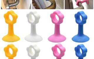 New Style Silicone Door Knob Handle Anti Collision Adhesive Pad Door Flexible Bumper Guard Guards Stopper Sucker