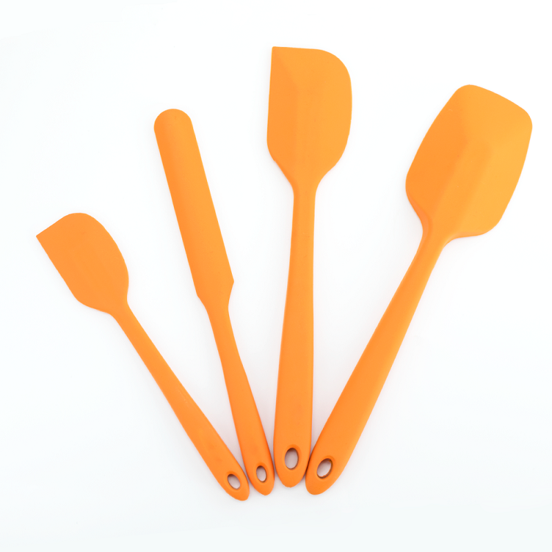 Non Stick Baking Cooking Utensil Silicone Scraper Spatula Food Grade Silicon Spatula Bakery Silicone Sprinkle Cream Scraper