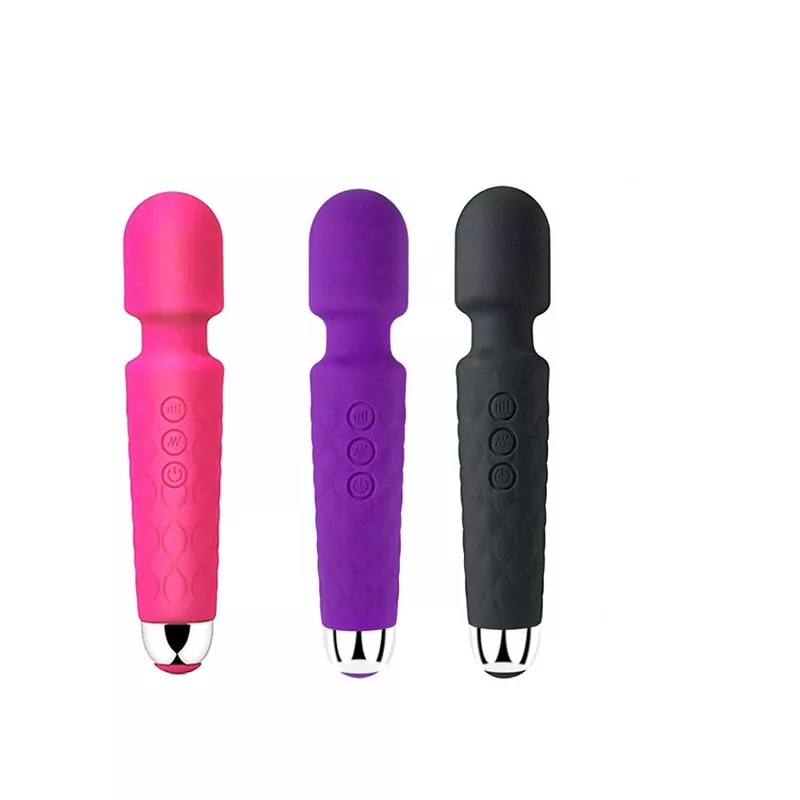 Rechargeable 10 Speeds Waterproof Mini Av Wand Vibrator Women Sex Toy silicone Wand Massage Clitoris Dildo Vibrator adult toys