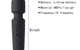 Rechargeable 10 Speeds Waterproof Mini Av Wand Vibrator Women Sex Toy silicone Wand Massage Clitoris Dildo Vibrator adult toys