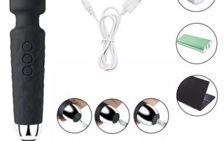 Rechargeable 10 Speeds Waterproof Mini Av Wand Vibrator Women Sex Toy silicone Wand Massage Clitoris Dildo Vibrator adult toys