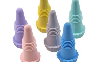 Red Wine Bottles Stoppers Sealer Replacement Taper Shaped Silicone Rubber Black Wine Bottle Stopper