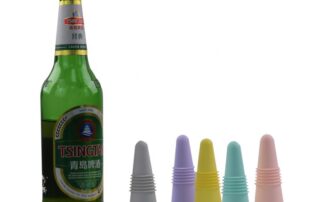 Red Wine Bottles Stoppers Sealer Replacement Taper Shaped Silicone Rubber Black Wine Bottle Stopper