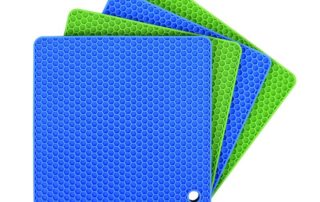 Silicone Pot Holder Trivet Mats Hot Pads Spoon Rest Multipurpose Trivet for Hot Dishers Heat Resistant Food Grade Silicone