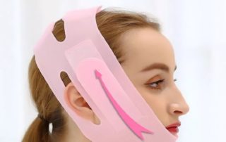 Silicone V Line Chin Cheek Lift Up Band Anti Wrinkle Bandage Face Slim Mask Belt silicone v-shape face lift-up band