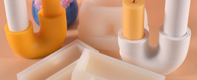 U Shaped candle holder resin candle mold Candles Mould candlestick silicone u bend
