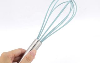 handheld silicone egg whisk stainless steel handle manual cream butter mixer kitchen tools