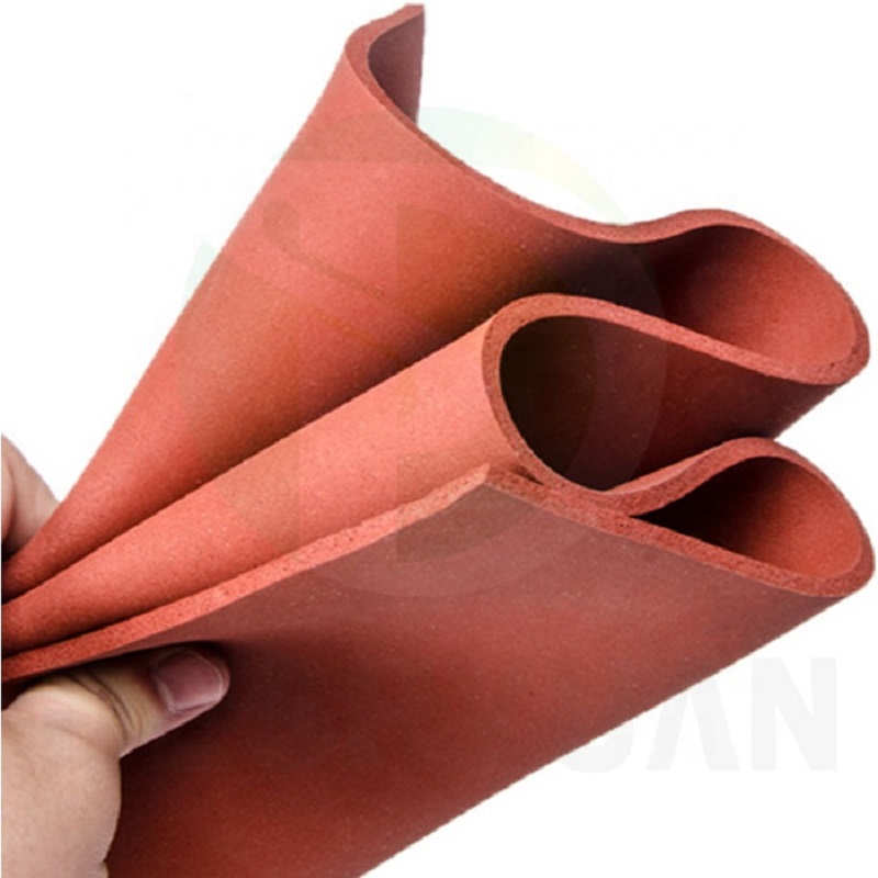 heat resistant red foamed silicone rubber sheet Good Elasticity Sheet Silicon Rubber Board Neoprene Rubber Sheets 