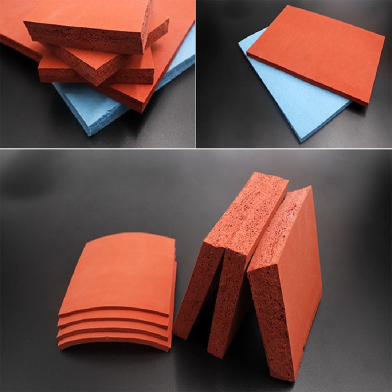 heat resistant red foamed silicone rubber sheet Good Elasticity Sheet Silicon Rubber Board Neoprene Rubber Sheets 