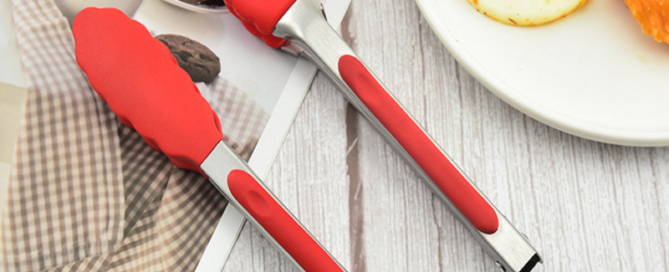 7 inch Heavy Duty Non-Stick Stainless Steel Silicone Bbq Kitchen Tong 7 silicone tongs Heat Resistant Cooking Tongs with Silicone Tip