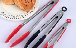 7 inch Heavy Duty Non-Stick Stainless Steel Silicone Bbq Kitchen Tong 7 silicone tongs Heat Resistant Cooking Tongs with Silicone Tip