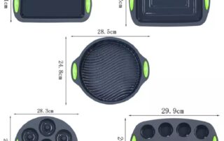 7 silicone cake pan Silicone Bakeware muffin loaf cake pans Pizza baking Silicone cooking baking molds