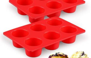 BPA Free Muffin Tin Tray 6 Cup Non-Stick Large Silicone Cupcake Baking Pan silicone 6 muffin tray