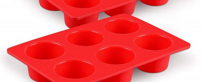 BPA Free Muffin Tin Tray 6 Cup Non-Stick Large Silicone Cupcake Baking Pan silicone 6 muffin tray