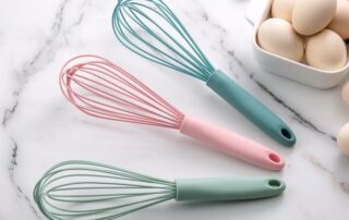 Egg Mixer Kitchen Silicone Manual Egg Whisk For Baking Eggbeater Cream Whisk Silicone Bold Wire Egg Whipper 6 Wire silicone Whisk