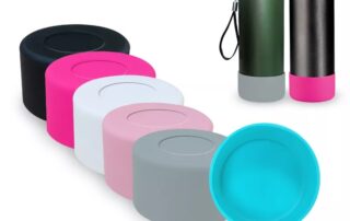 Glass Tumblers with Insulator Silicone Sleeve Glass tumbler with leakproof bamboo lid and bamboo straw 6 silicone sleeve