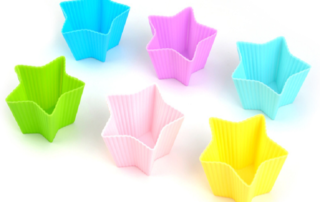 Hot sale silicone 6 Pack Food grade Muffin Cups Heat Resistant Reusable silicone baking cake molds